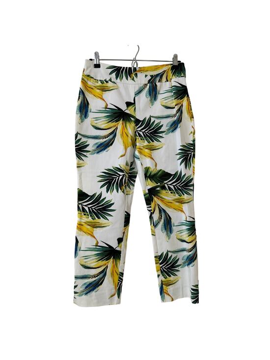 So Slimming by Chico's Pants - Chico's So Slimming Size 0, Small Tropical Print Cropped Pants W Nice Stretch